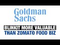 Quick Commerce Platform Blinkit More Valuable Than Zomato: Goldman Sachs