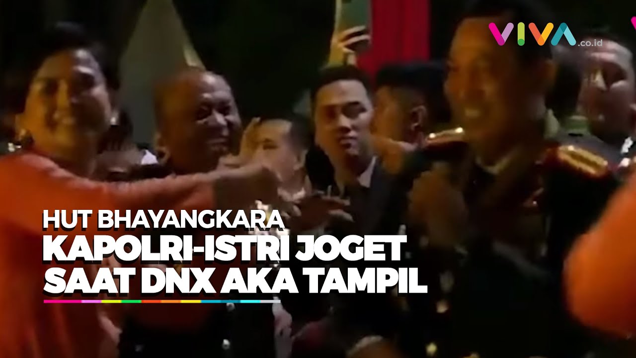 Gak Tahan Cuma Goyang Kaki Saat NDX AKA Tampil, Kapolri-Istri Joget Bareng di HUT Polri