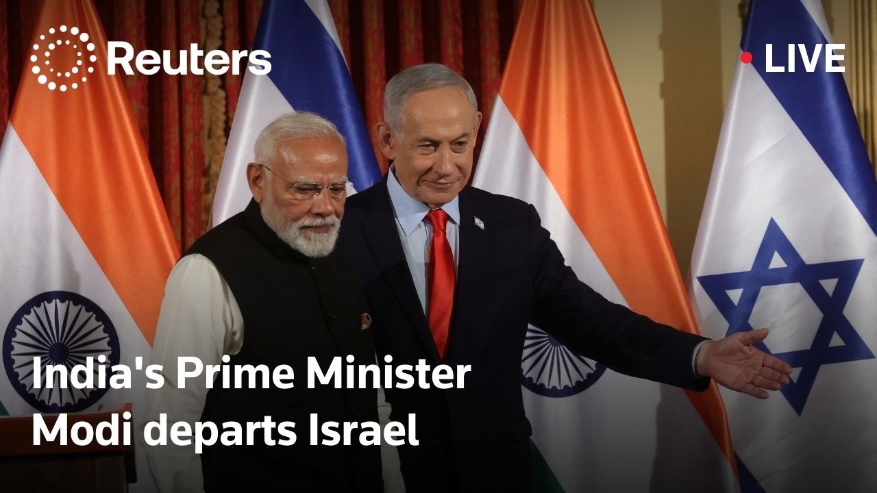 LIVE: Leaving ceremony for India's Modi in Israel