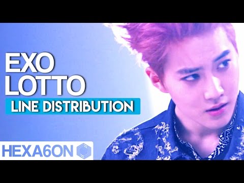 EXO - LOTTO Line Distribution (Color Coded)