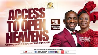 MID NIGHT PRAYER COMMANDING THE DAY || ACCESS TO OPEN HEAVEN ||. 10-01-2025