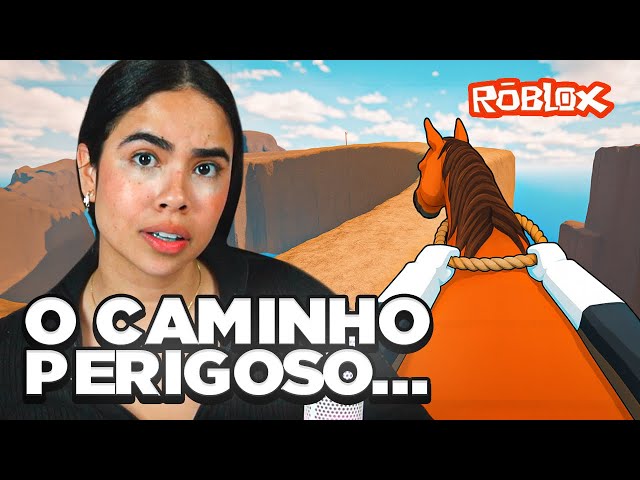 ROBLOX MAS ESTOU EM UM CAVALO NA TRILHA PERIGOSA