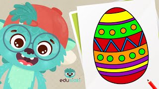 Jak narysować Pisankę | Nauka Rysowania Krok po Kroku | Rysowanie Dla Dzieci | #edusiaki#dladzieci #