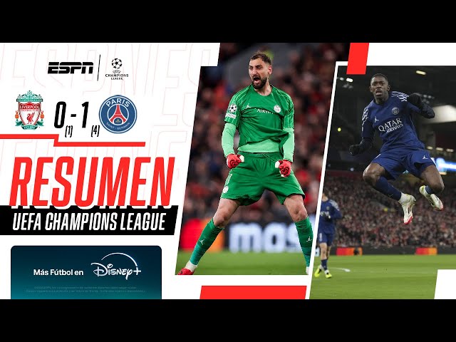 LOS PARISINOS ELIMINARON A LOS REDS POR PENALES EN ANFIELD | Liverpool 0 (1) -(4) 1 PSG | RESUMEN