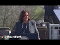 Administration officials reportedly watered down Kamala Harris Gaza speech