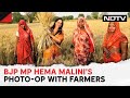 Hema Malini  Latest News | Hema Malini Poses With Women Working In Fields While Campaigning