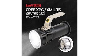 TaffLED Cheng Ming Senter LED Long Range Cree XPG / XM-L T6 800 Lumens - 3405 - Black - 1