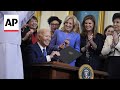 Biden signs executive order that advances study of womens health