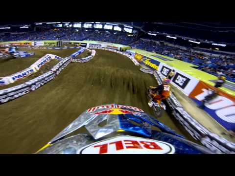 GoPro HD: James Stewart Practice Lap 2013 Monster Energy Supercross from Indianapolis 