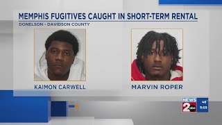 Nashville police arrest two suspects wanted out of Memphis