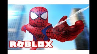بناء مدينة الابطال شخصية سبايدر مان فى لعبة roblox !! -