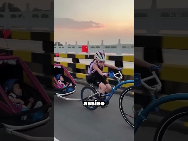 Cette petite fille bat tous les adultes à vélo !