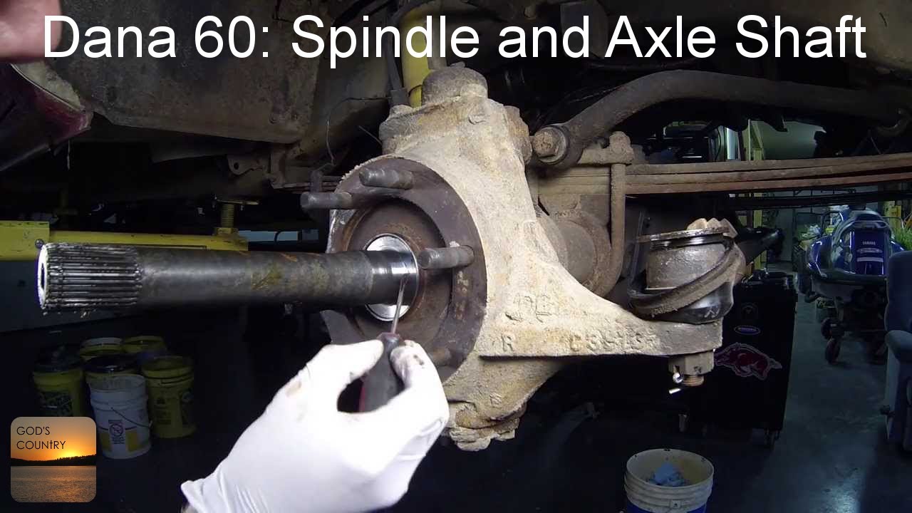 Dana 60 Axle: Spindle and Axle Shaft Removal How-To - YouTube jeep suspension schematic 