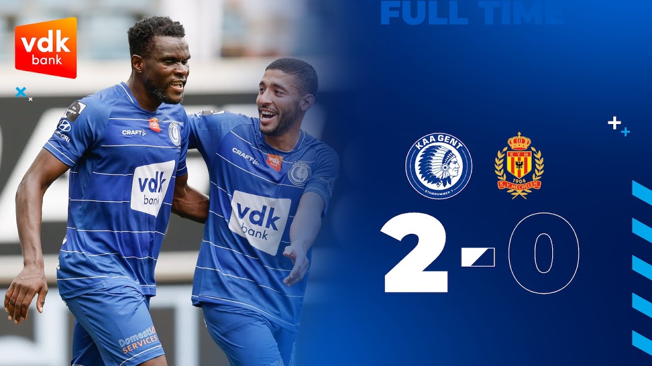 KAA Gent - KV Mechelen: 2-0 (JPL MD3 | 21-22)