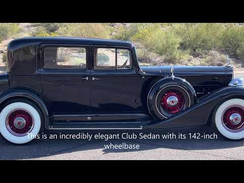 video 1934 Packard Super Eight Model 1104 Club Sedan