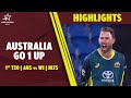 Australia go 1-0 Up in the Series courtesy Warner & David | AUS vs WI