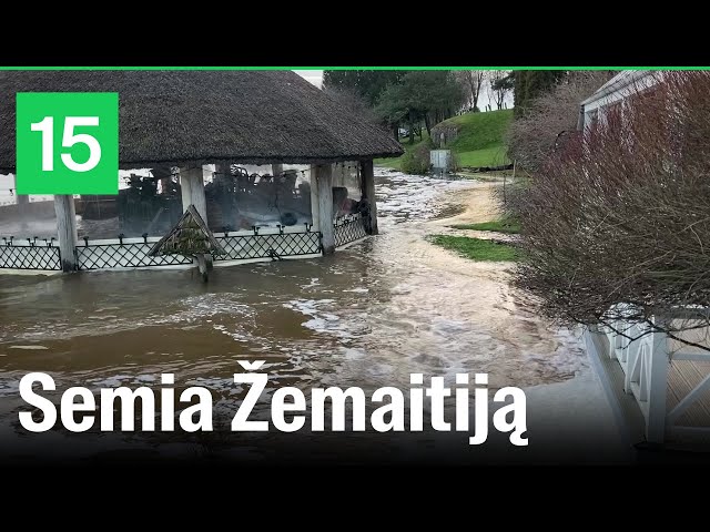 Stichija Žemaitijoje: vanduo pakeliui plauna viską, semia sodybas