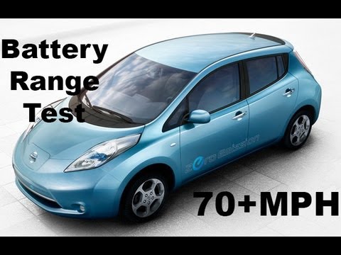Nissan leaf electric car range #1