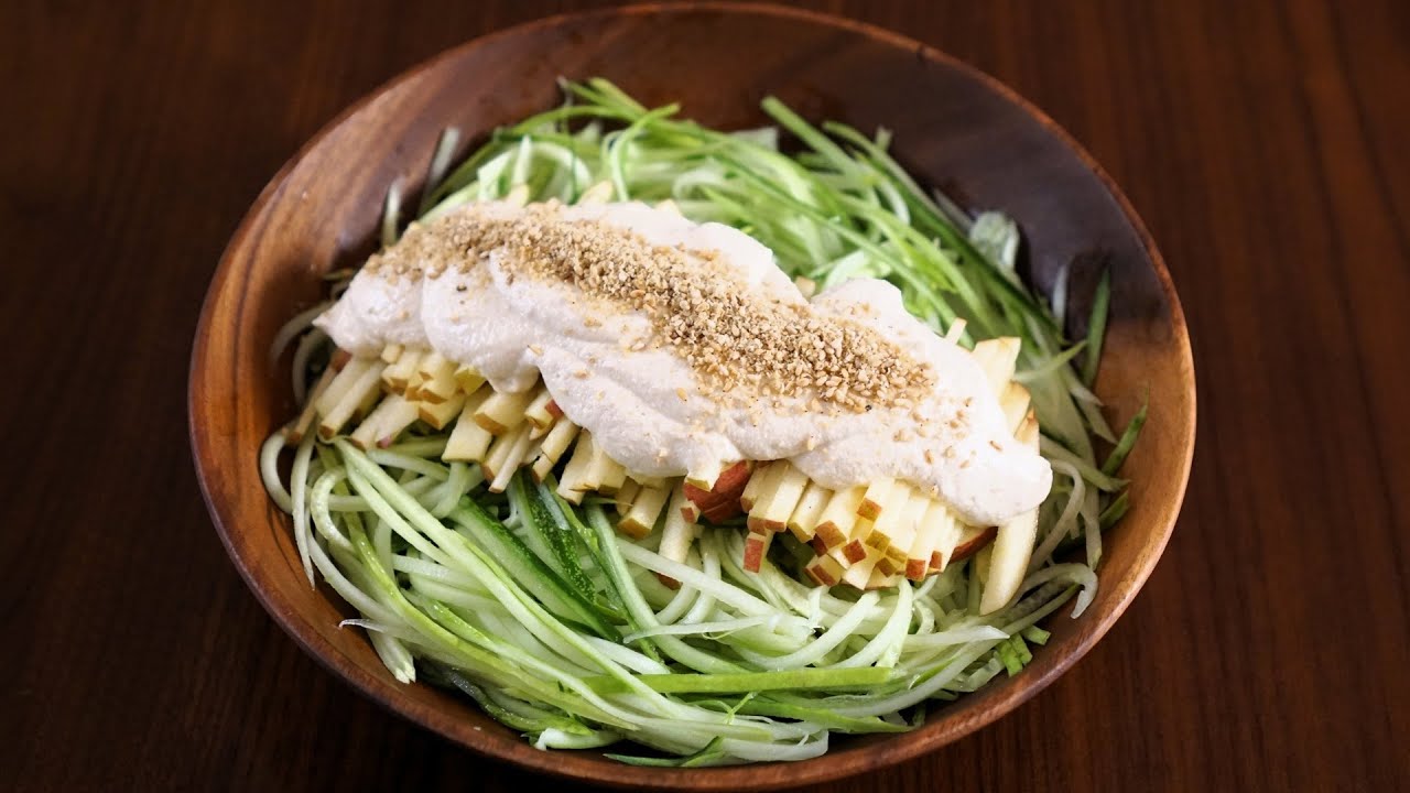 오이, 사과는 아침에 밥 대신 이렇게 드세요! 염증 사라지고 뱃살도 쭉쭉 빠지는 오이사과 샐러드 만들기, 다이어트 요리 레시피