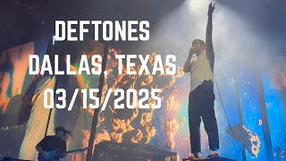 Deftones Live Dallas, Texas Concert 03/15/2025 American Airlines Center 2025 Tour Front Row 4K