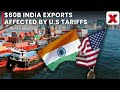 U.S 50% Tariffs Hit India: Sensex, Nifty Drop Amid $60B Export Exposure
