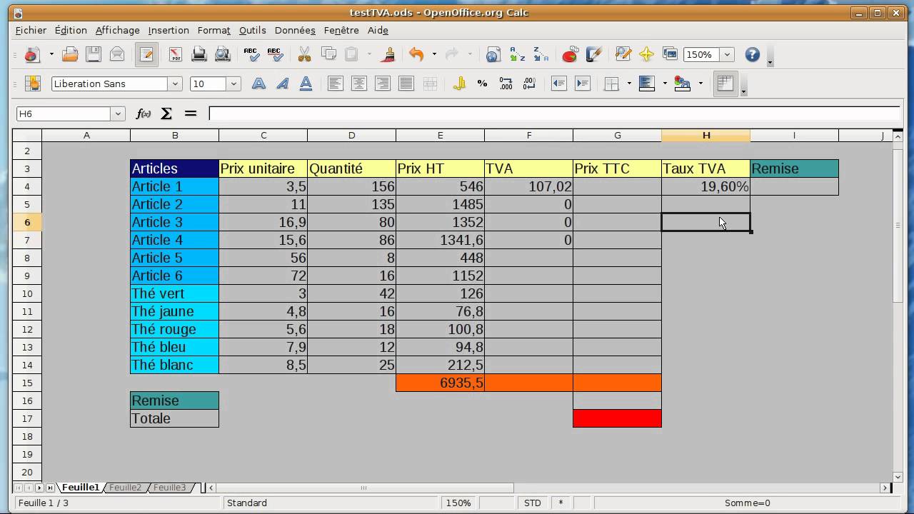 Tuto D butant Tableur Open Office Calc YouTube