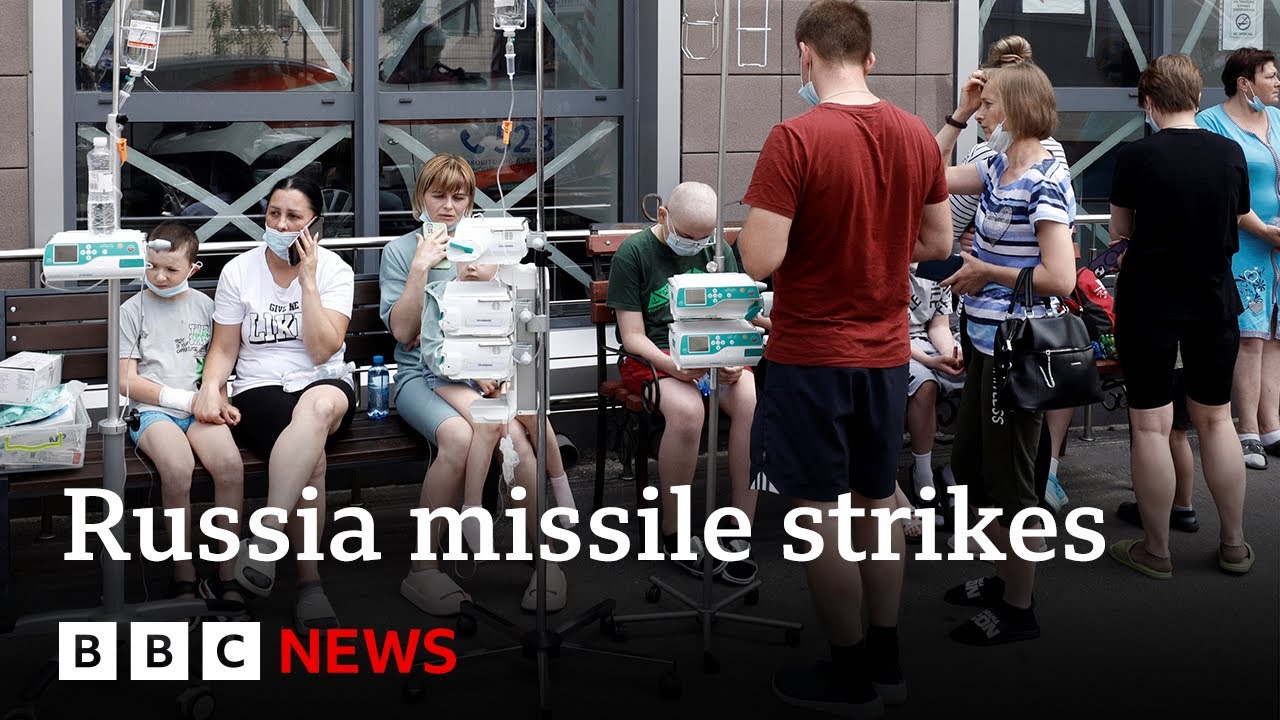 Children's hospital hit as Russian strikes kill 24 in Ukraine | BBC News