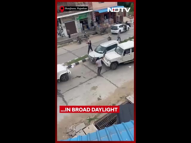 Kakoda Village Sarpanch's Car Aggressively Attacked In Broad Daylight