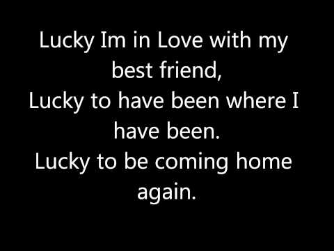 Lucky, Jason Mraz and Colbie Caillat. Lyrics!