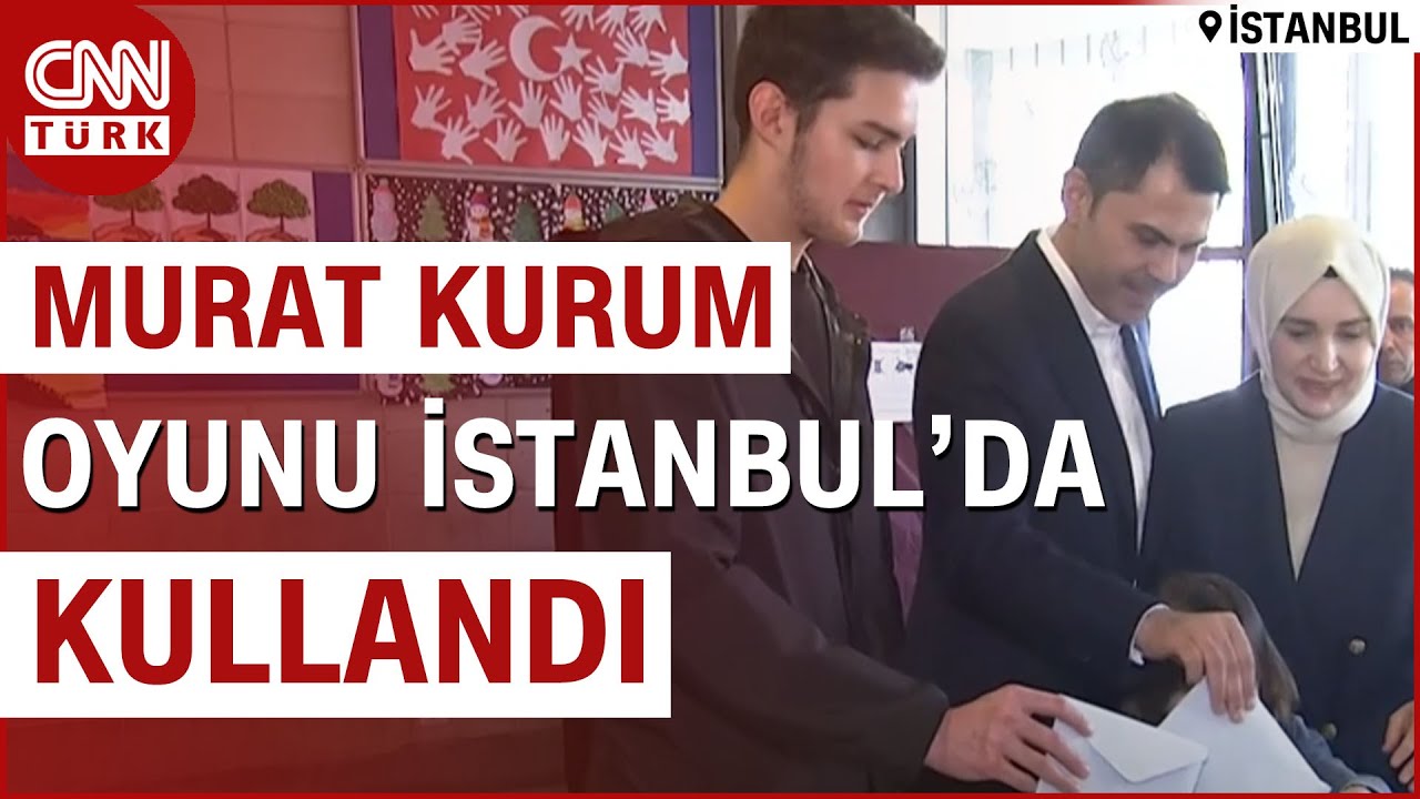 AK Parti İstanbul Büyükşehir Belediye Başkan Adayı Murat Kurum Oyunu Kullandı | CNN TÜRK