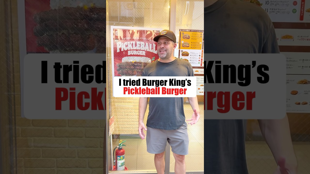 I tried Burger King’d Pickleball Burger 🍔