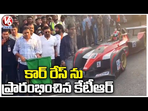 Watch: Minister KTR launches Formula E Race in Hyderabad