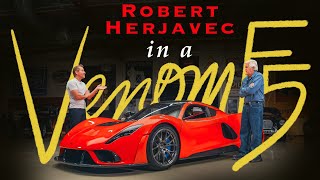Jay Leno & Shark Tank's Robert Herjavec Test the Insane 2023 Hennessey Venom F5 Roadster