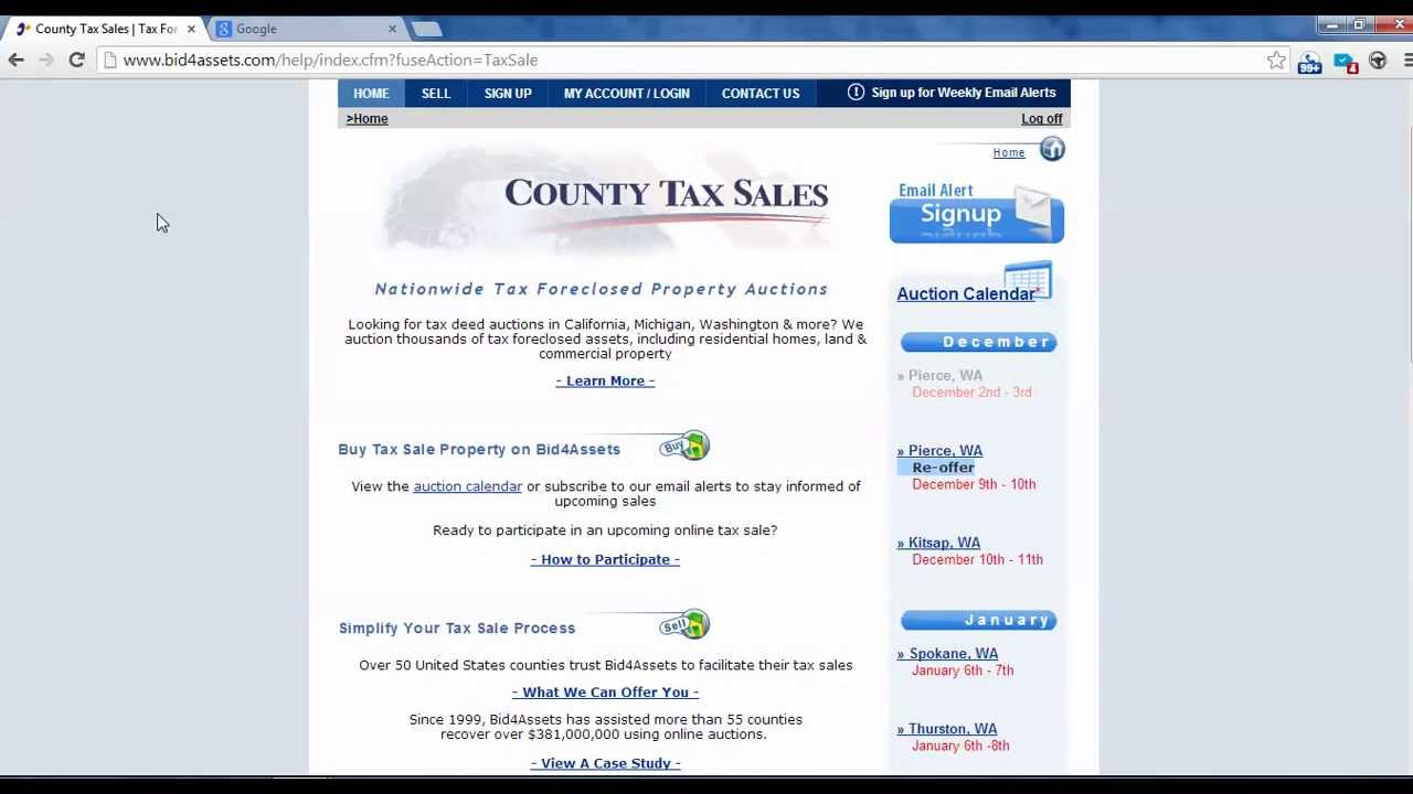 Pierce County Wa Live Online Auction How To Bid And Research Youtube