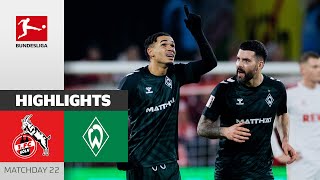 Joker Goal Secures Victory! | 1.FC Köln — SV Werder Bremen | Highlights | MD22 – Bundesliga 2023/24