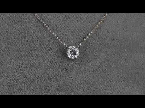 Золотой кулон с круглым бриллиантом