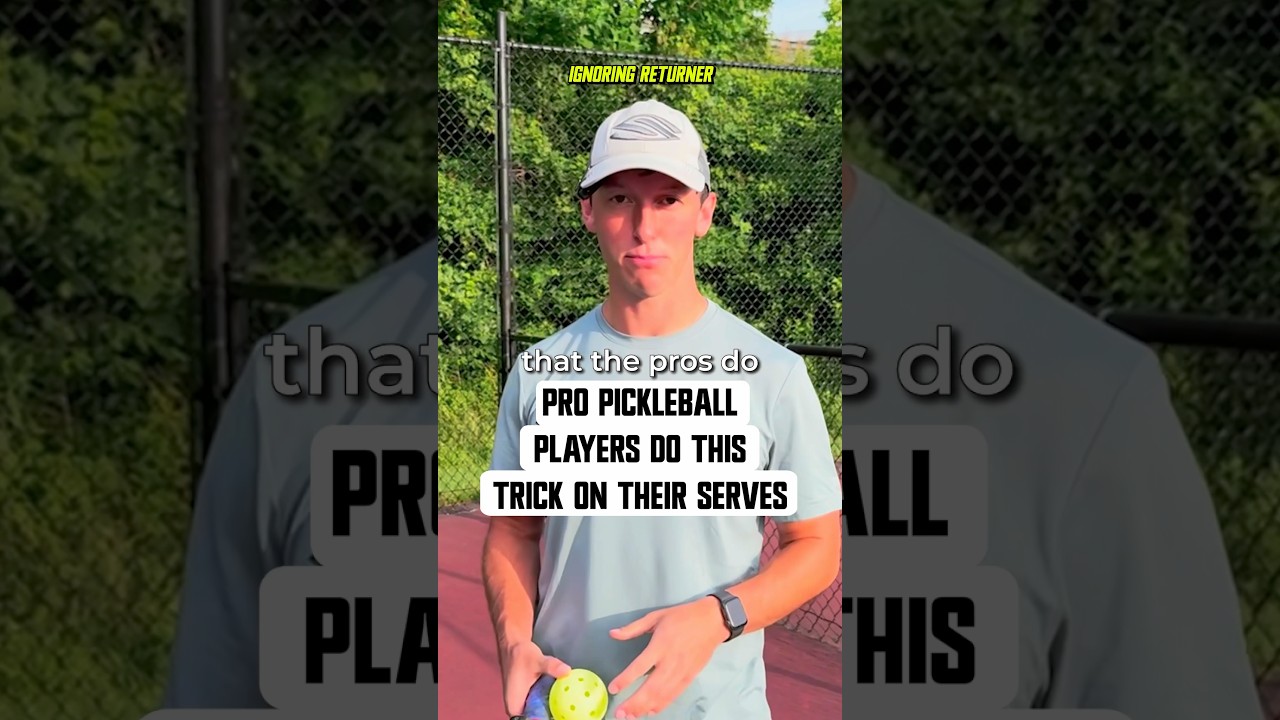Use This Pro Pickleball Serving Trick