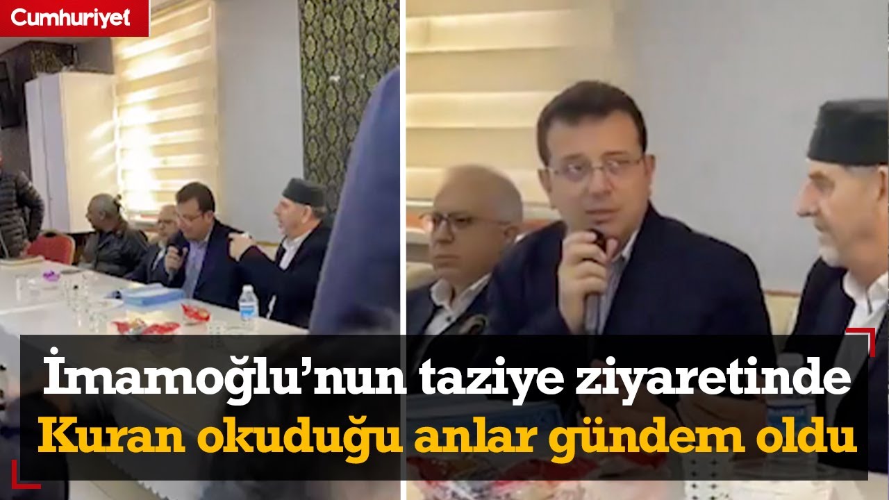 Ekrem Mamo Lu Nun Taziye Ziyaretinde Kuran Okuyup Dua Etti I Anlar