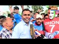 Ind Vs Australia World cup final 2023 : मशहूर Dhoni फैन Ram Babu पहुंचे Narendra Modi Stadium  - 02:46 min - News - Video