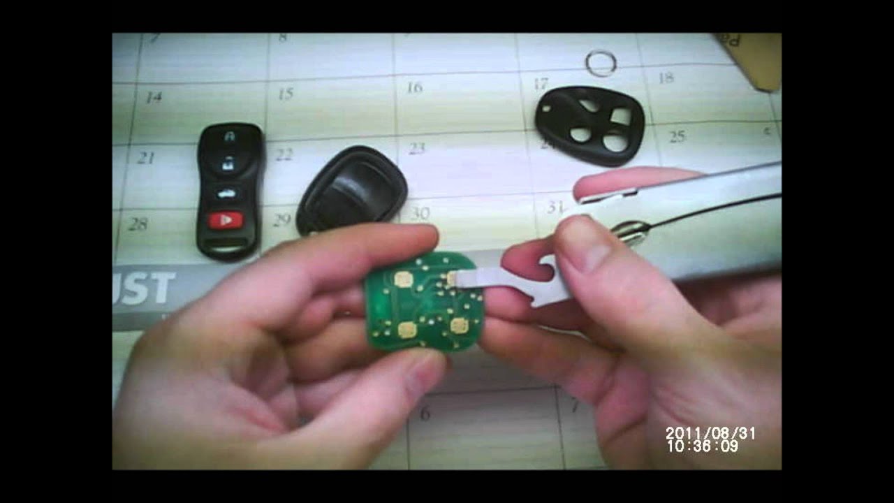 How to change the battery in a nissan car remote #6