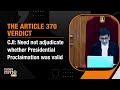 Supreme Court says it has held that Article 370 is a temporary provision | News9  - 10:05 min - News - Video