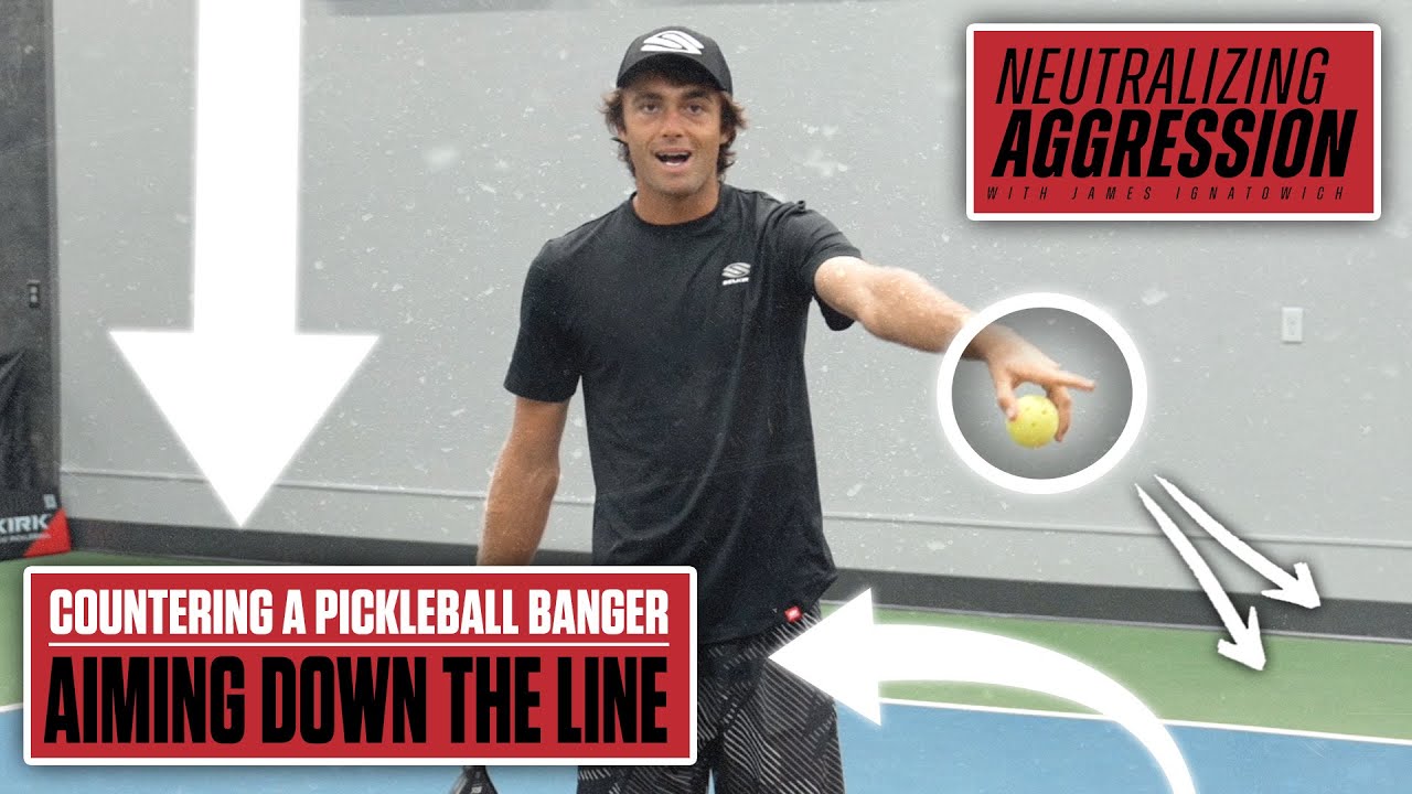 Down-the-Line Shot: How to Counter a Speed-Up from a Pickleball Banger