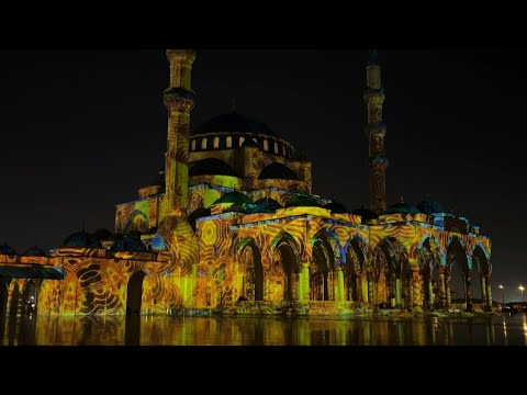 Sharjah Light Festival illuminates the emirate's landmarks | AFP
