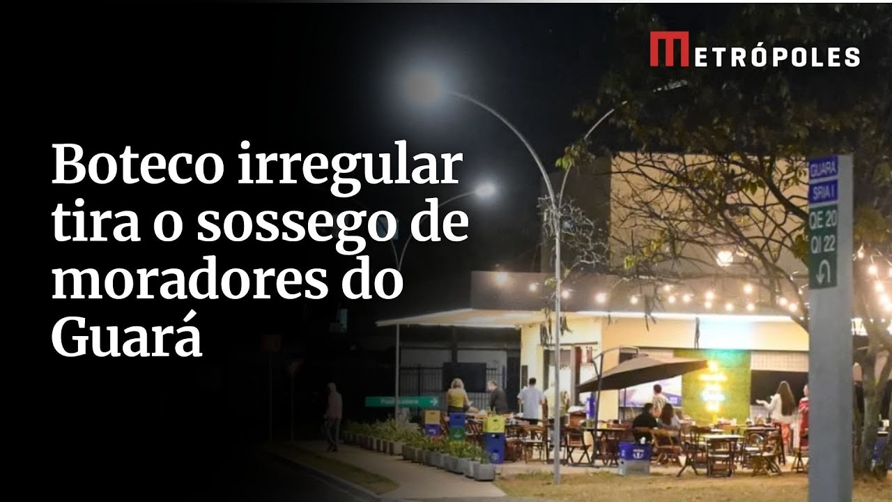 Boteco irregular tira o sossego de moradores do Guará