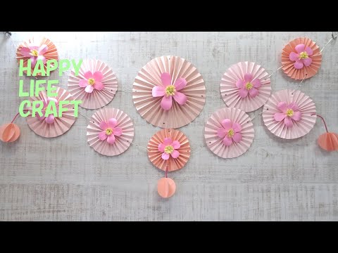 【ペーパークラフト】さくら飾りのガーランド　🌸　Sakura decoration garland