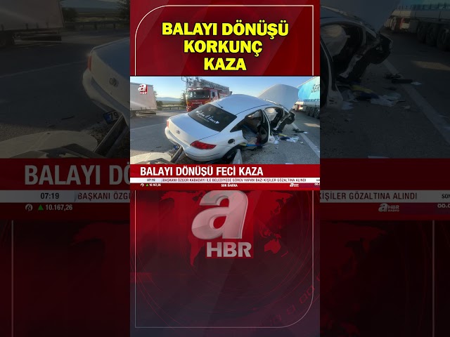 Afyon'da balayı dönüşü korkunç kaza! | A Haber
