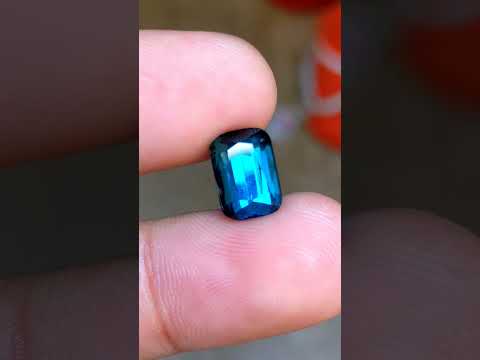Deep Blue Tourmaline • Natural & Faceted #Tourmaline #BlueGemstone #NaturalGems #GemstoneLovers #gem