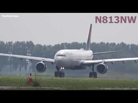 Delta Air Lines - Airbus A330-300 - Takeoff at AMS (N813NW)