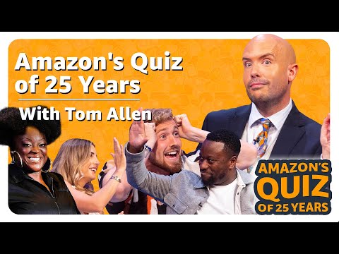 amazon.co.uk & Amazon Voucher Codes video: Amazon’s Quiz of 25 Years | Tom Allen Hosts Celebrity Quiz