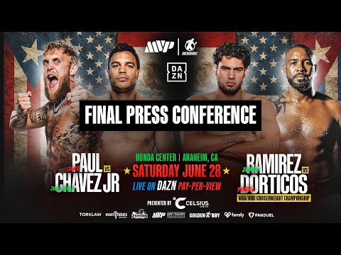 FINAL PRESS CONFERENCE | Jake Paul vs. Julio Cesar Chavez Jr & Zurdo Ramirez vs. Yuniel Dorticos